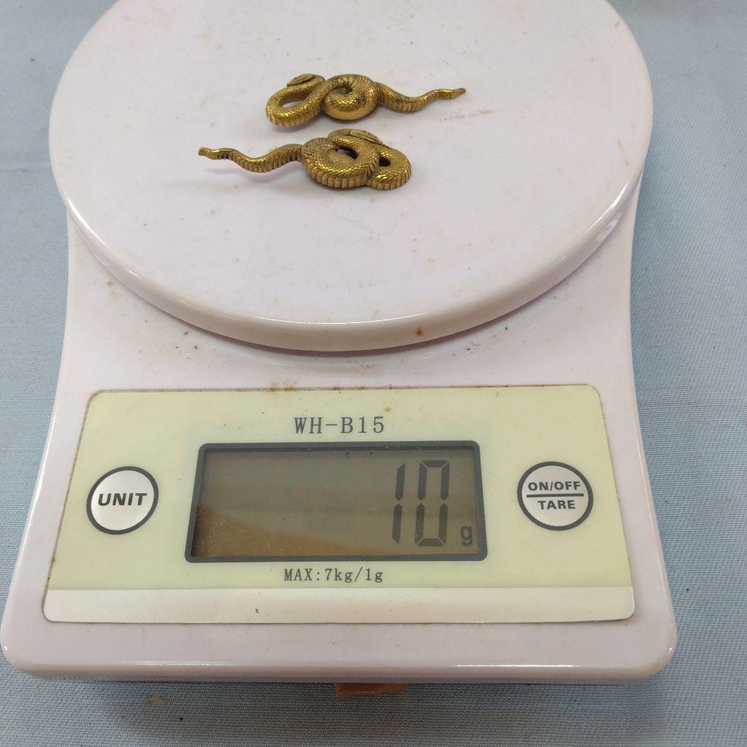 目貫 青大将 蛇 武具 刀剣 縁頭 鐔 アンティーク