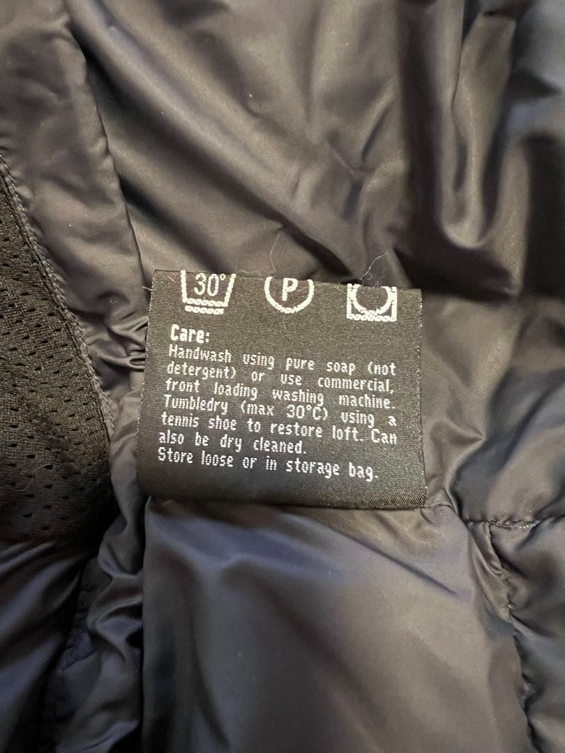 ホグロフス ビンテージビレイパーカ グースダウン Mサイズ ネイビー