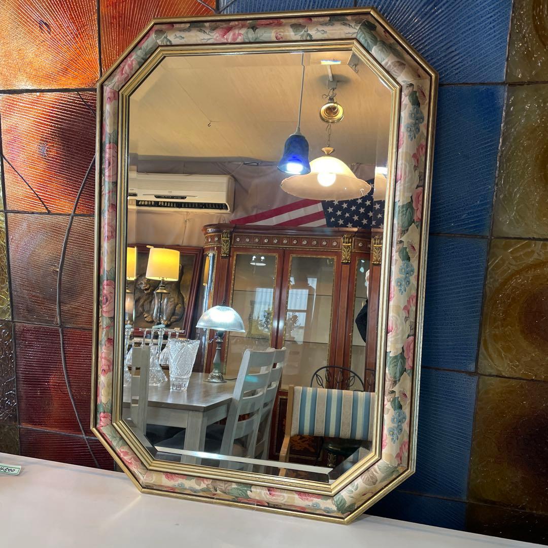 最終値下げ イタリア製BEVELLED.MIRRUR・壁掛けミラー ウォールミラー イタリア製 壁掛け鏡 レリーフ インテリア/Bevelled