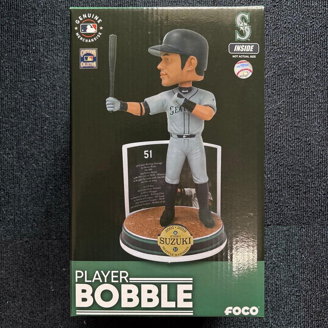 新品】イチロー MLB公式 限定ボブルヘッド 記念台座付殿堂入り記念