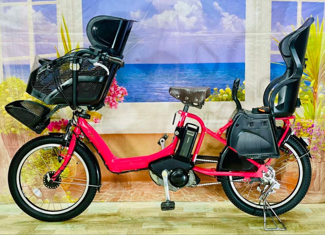 ギュットアニーズ⭐️13AH！パナソニック子供乗せ電動アシスト自転車