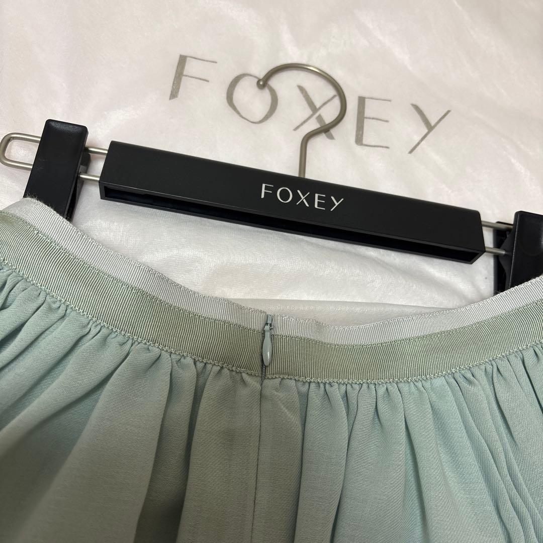 ♡FOXEYギャザーフレアミントスカート♡ 38サイズ 新品 - メルカリ