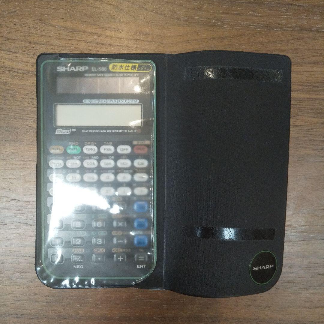 希少】SHARP 関数電卓 ピタゴラス EL-586 超薄型 - メルカリ
