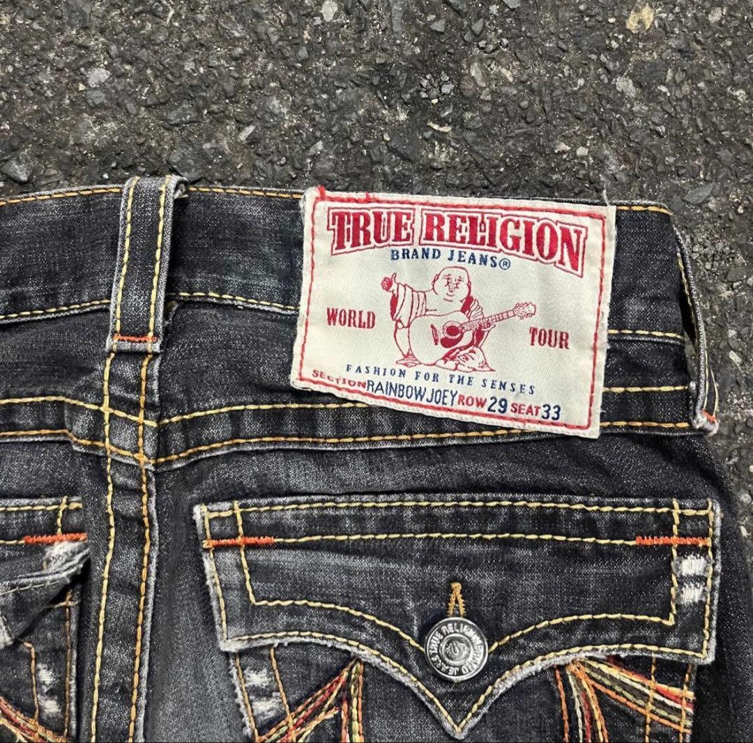 true religion レインボージョイ フレアデニム IO着用 即日発送 - メルカリ