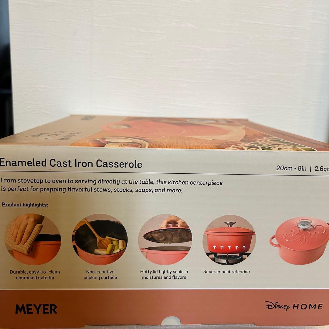 未開封】MEYER ディズニー ミッキーマウス 両手鍋 20cm ピンク - メルカリ