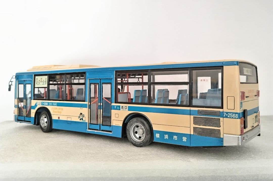 1/32 横浜市営バス(三菱ふそうエアロスター)素人組立品|mercari