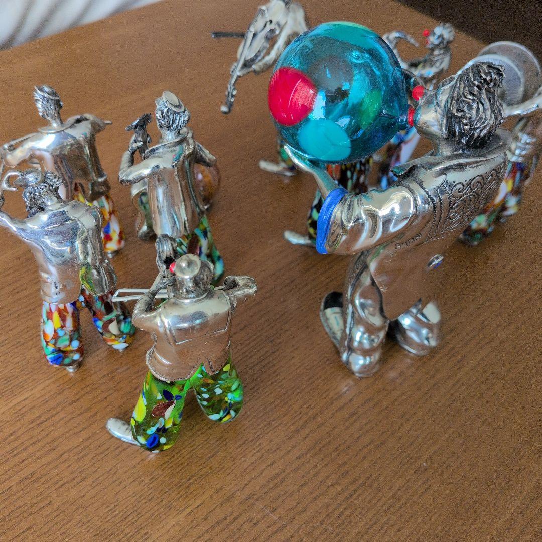 MURANO ムラノガラス ANGINI作 アンティーク人形セット