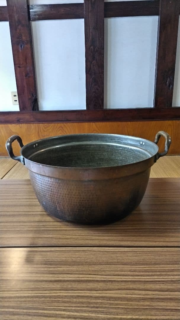 銅鍋？　特大　プロ用　両手鍋 銅鍋 - imono-shop