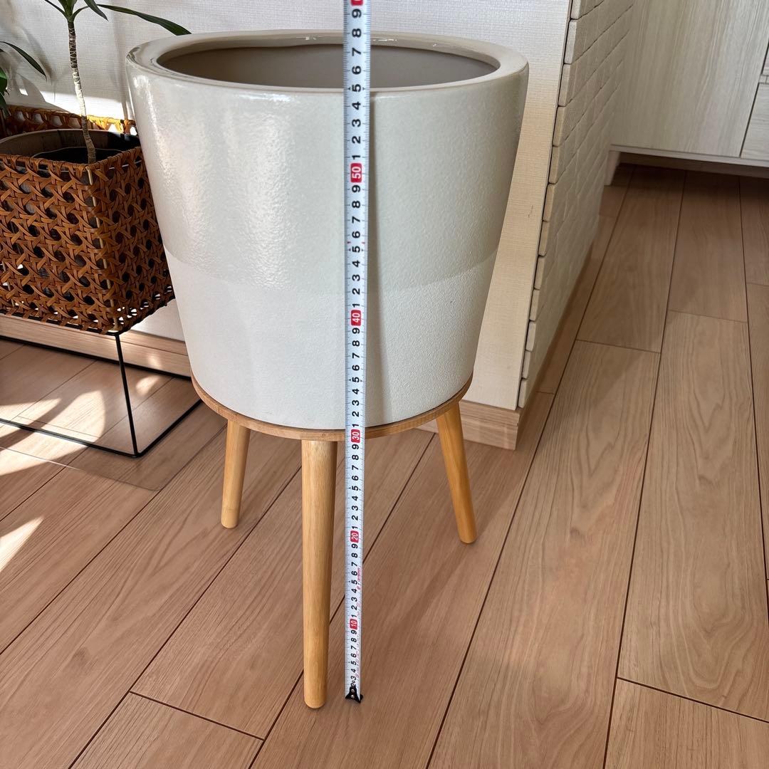 観葉植物 ホワイトプランター エルナ 鉢カバー ERUNA プラントポット