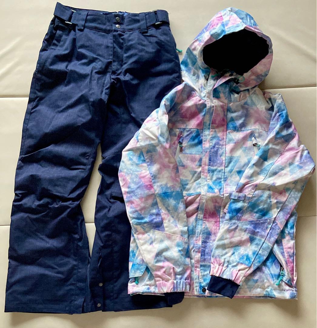 最終お値下げ！美品　スノボウェア　レディース 上下　セット　M 9号　スキー ICEPARDAL（アイスパーダル） 上下セット スノーボ―ドウェア