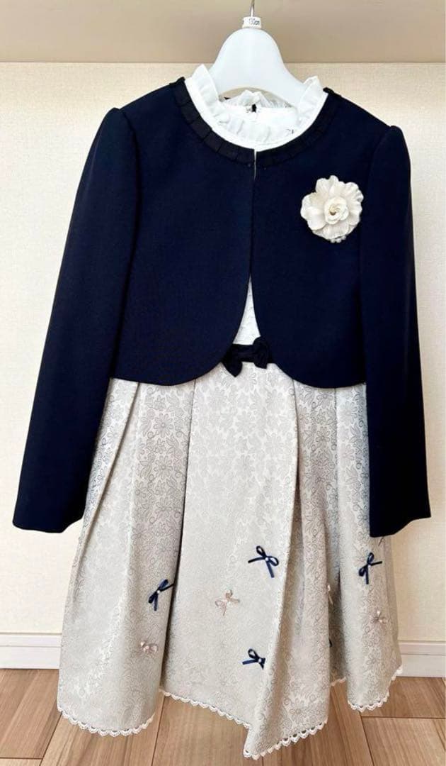 CHOPIN フラワージャガードアンサンブル 130cm キッズフォーマル