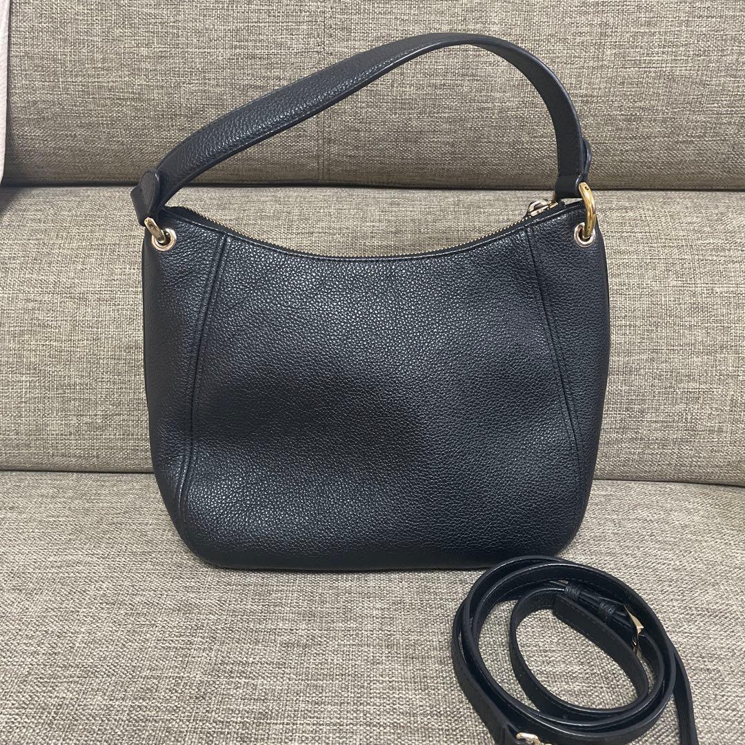 FURLA フルラ 2way ホーボー シエナ シボ革 ブラック - メルカリ