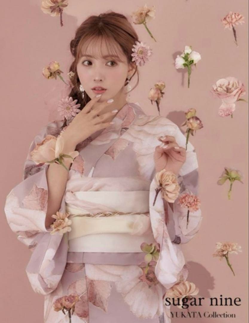 Sugar シュガー 浴衣 三上悠亜 大人スウィートフラワー 薔薇 バラ ローズ 三上悠亜が着るスイート浴衣シリーズ