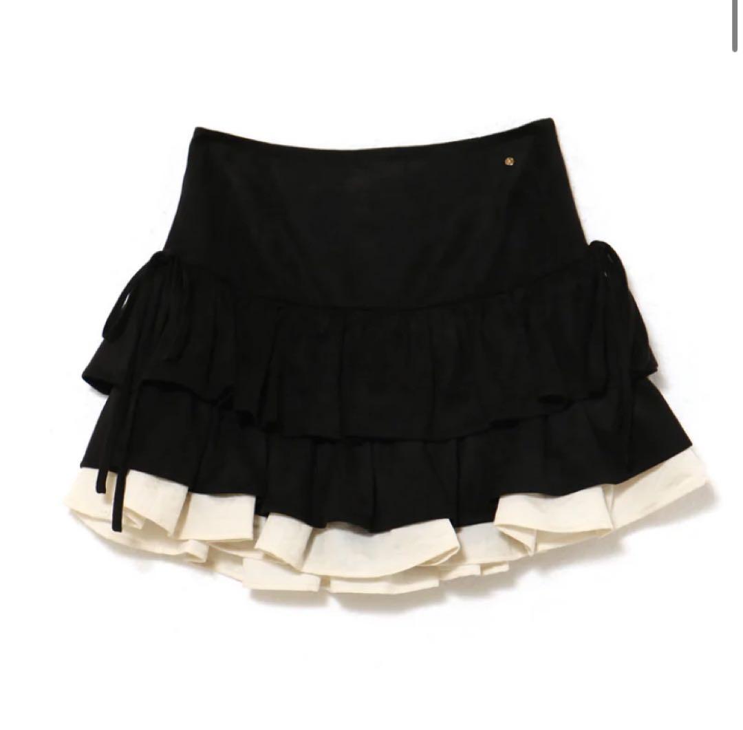 Mサイズ Mel gather skirt black andmary ANDMARY】Mel gather skirt