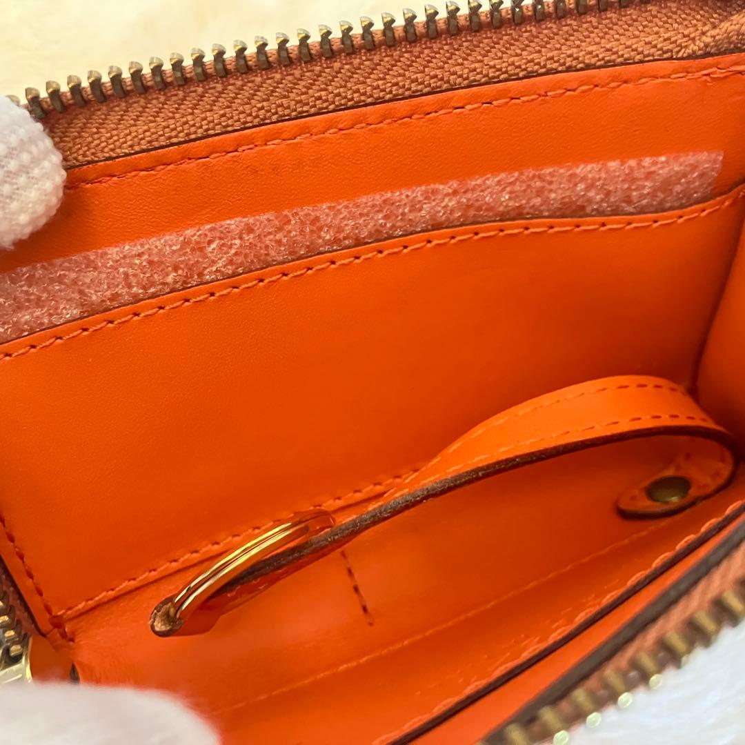 【極美品！】Felisi 965/1/SI キーポーチ ケース　オレンジ