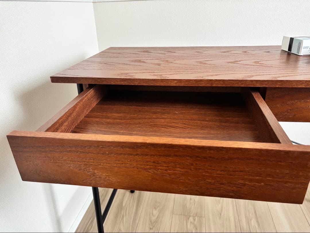 程度良 越後民芸 欅 渦杢 杢目 ライティングデスク ビューロー