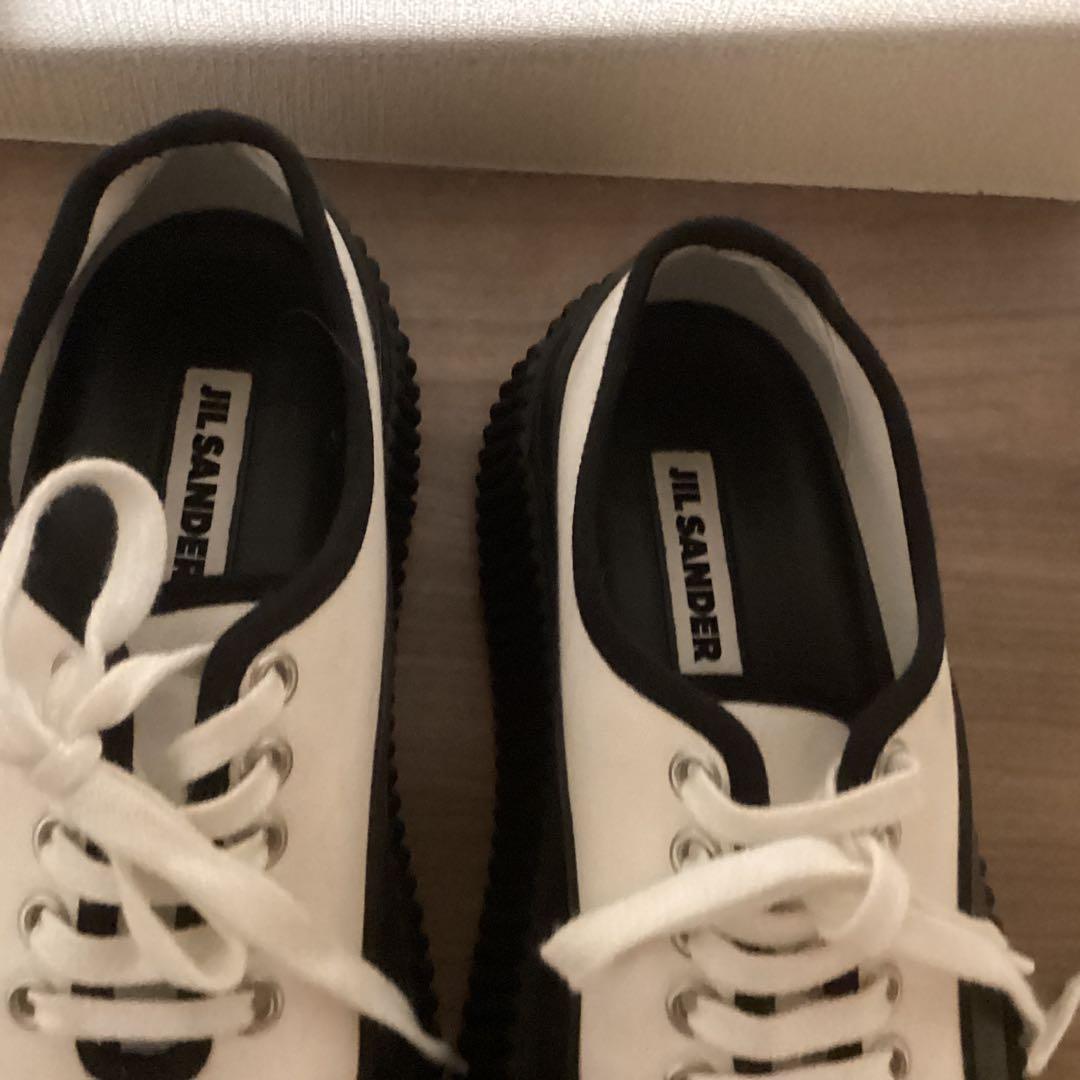 JIL SANDER 厚底スニーカー ホワイト/ブラック37の通販はau PAY
