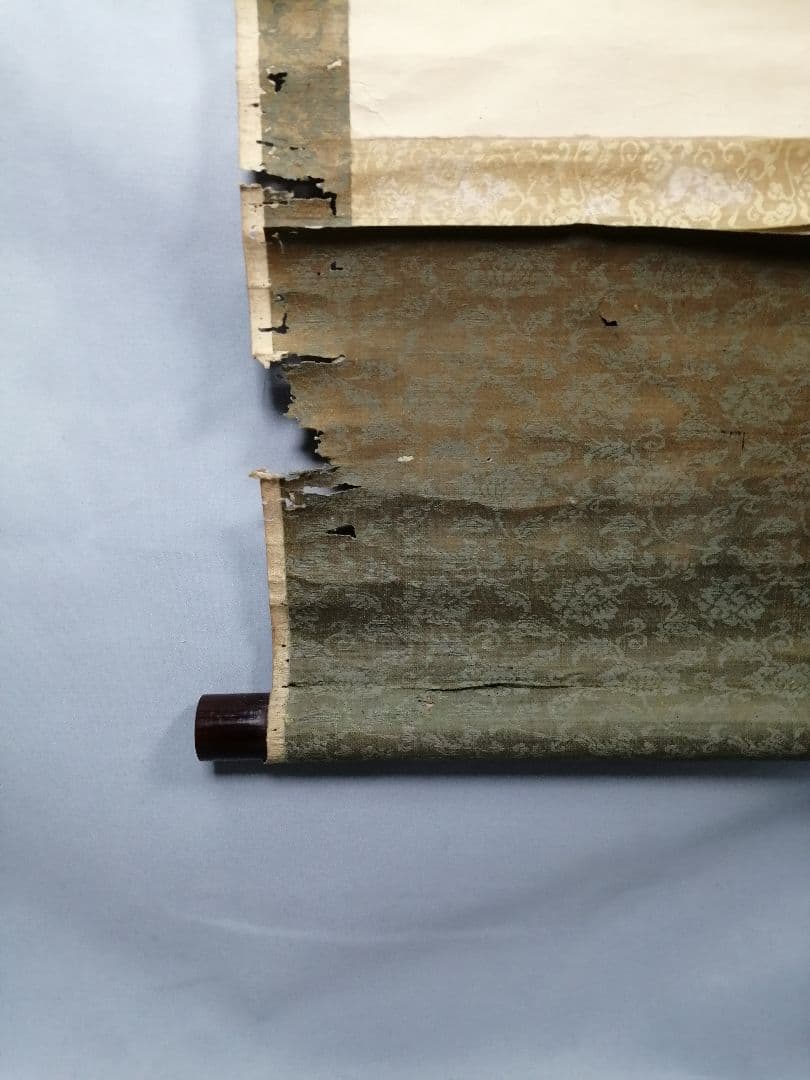 茶道具】大徳寺 孤篷庵開祖江月宗玩尚筆 一行「明歴々露堂々」 掛軸