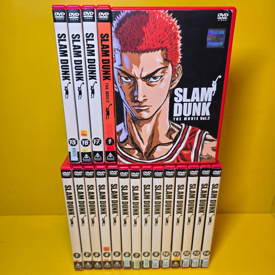新品ケース交換済み スラムダンク+THE MOVIE DVD全19巻セット - メルカリ