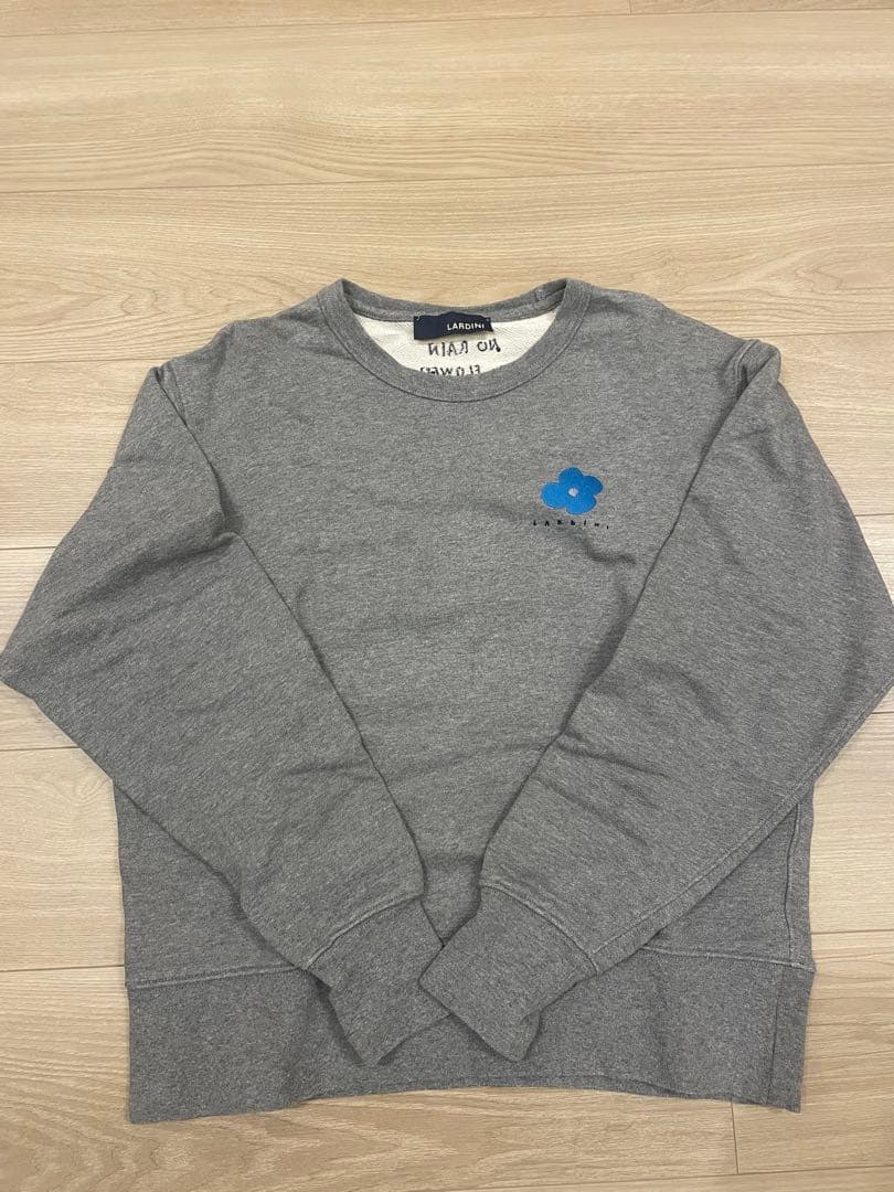 【美品】LARDINI トレーナー LARDINI（ラルディーニ） トレーナー メンズ スウェット ロゴ クルー