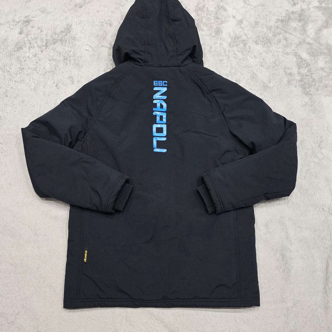 ナポリ 中綿ジャケット M Kappa カッパ ブラック セリエA サッカー