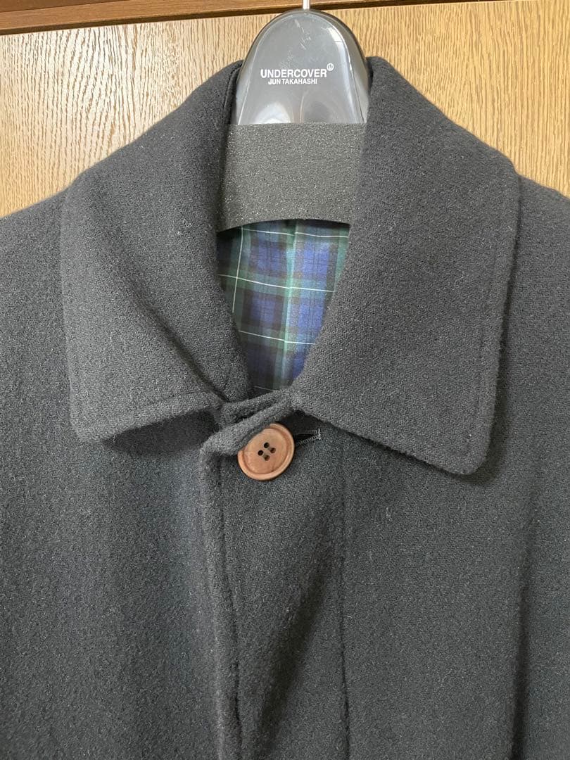 新品 UNDERCOVER ウール縮絨 ステンカラーコート ロングコート - メルカリ