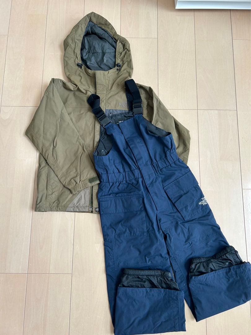 ノースフェイス キッズ スノーウェア 3点セット 120 130 bnc2_nfnyj82305