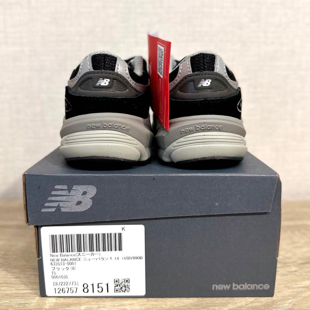 新品】New Balance IV990BK6 KIDS 15 希少 完売-メーカー直営店