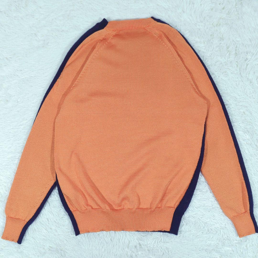 18AW ジュンヤワタナベコムデギャルソンマン 天竺配色ニット 紺×橙 L