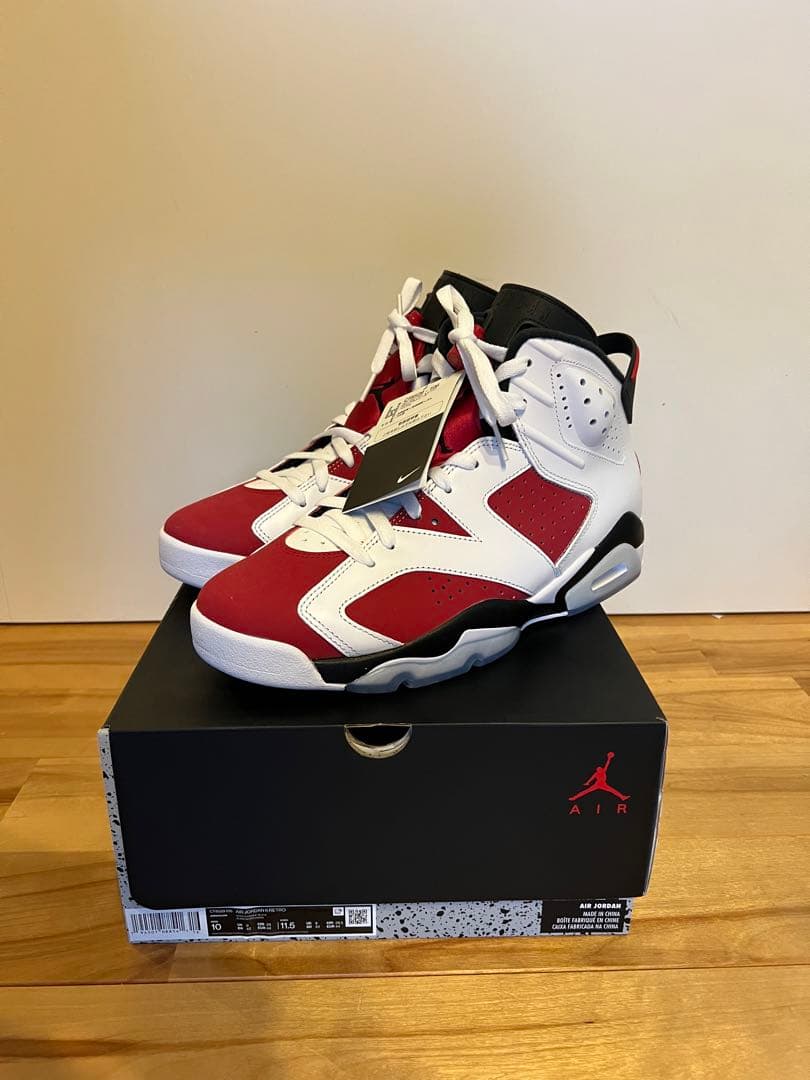新品 21年 エアジョーダン6 カーマイン jordan 6 28cm - メルカリ