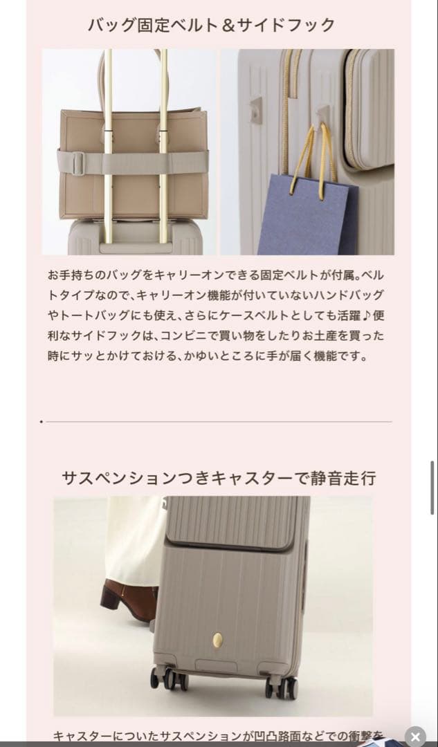 専用】2025年11月最新モデルBIBIEST グレーべージュ キャリーケース