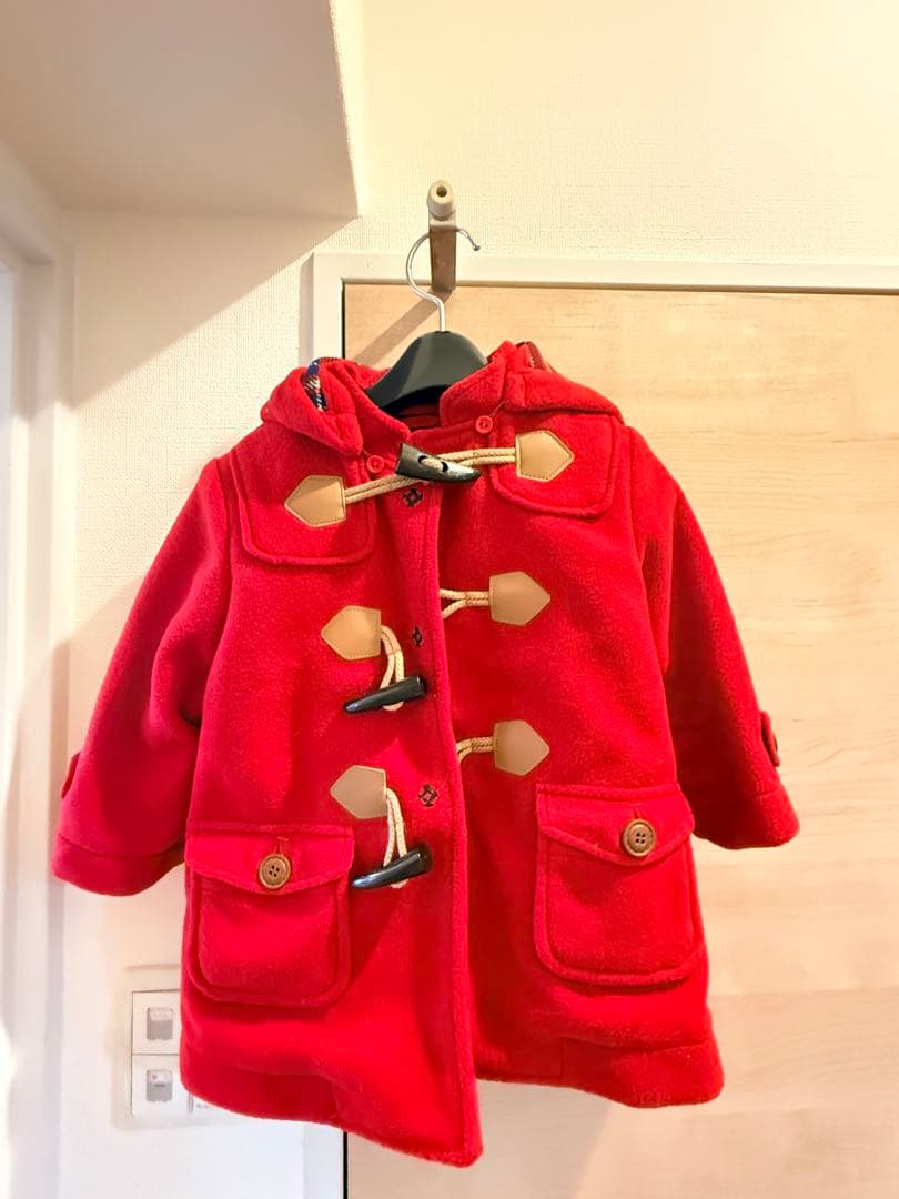 Mikihouse フード付きダッフルコート 90サイズ レッド MIKI HOUSE（ミキハウス） mikihouse【ミキハウス】【SALE】ダッフル