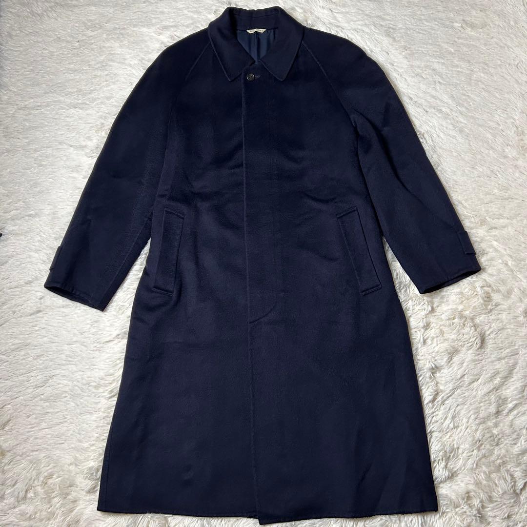 GIVENCHY ジバンシィステンカラーコート カシミヤ100% ネイビー - メルカリ