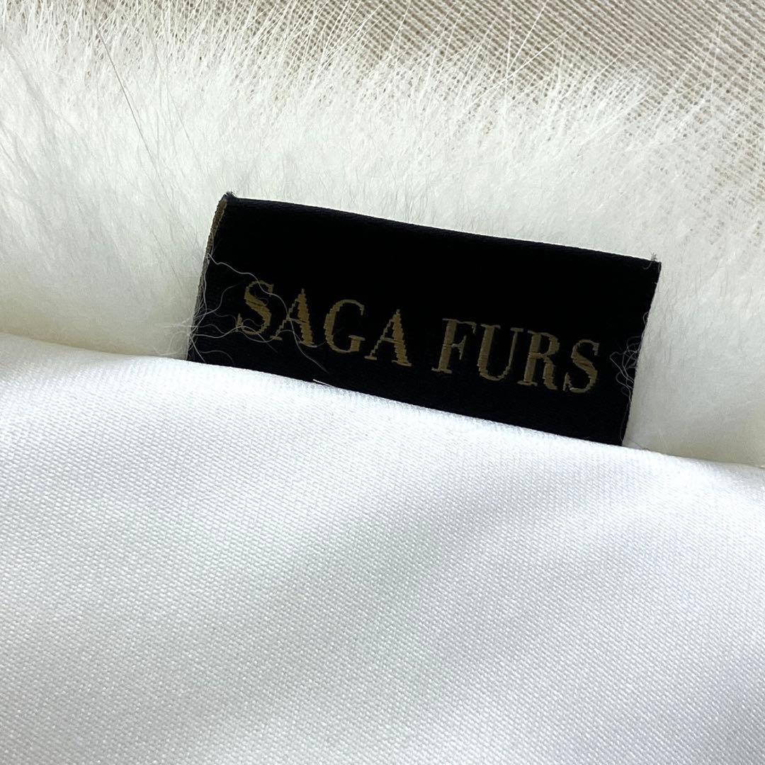 《未使用》SAGA ザカフォックス　シャドーフォックス　ショール　白　S26