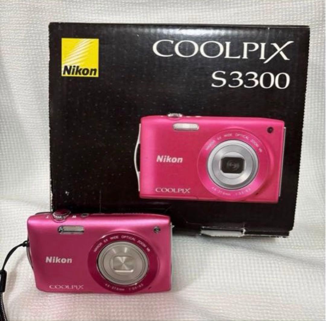 Nikon COOLPIX S3300 ピンク Nikon COOLPIX S3300 Pink Digital Camera 16MP Compact 6x Zoom 720p