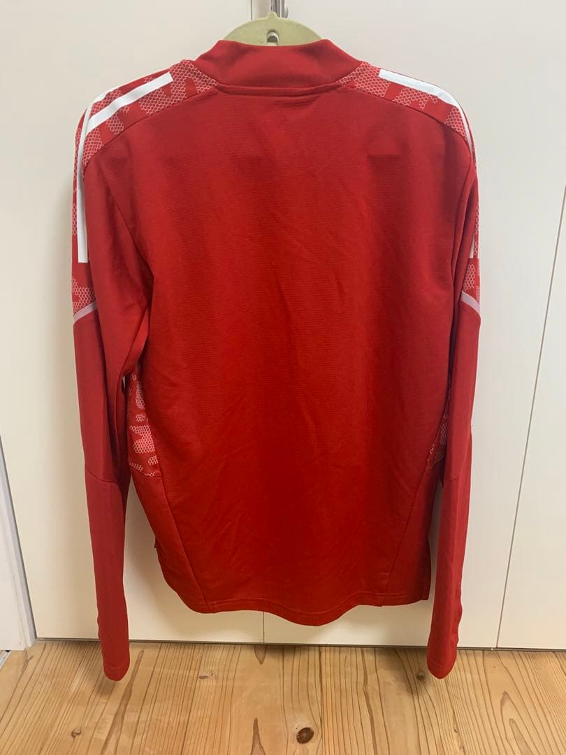 adidas 日本代表 ハーフジップジャージ レッド - メルカリ