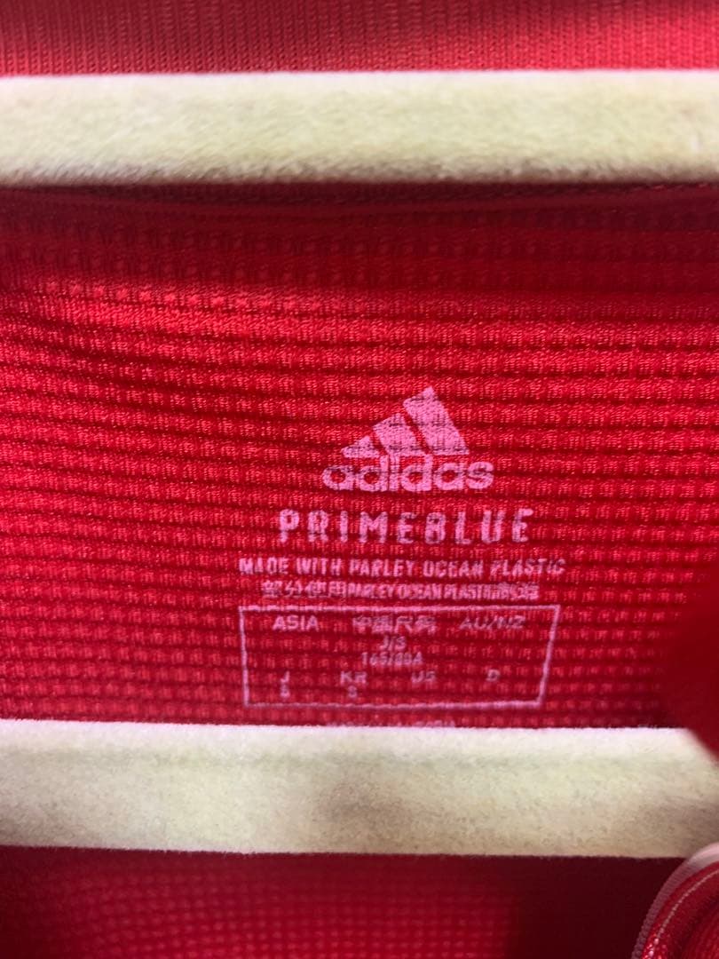 adidas 日本代表 ハーフジップジャージ レッド - メルカリ