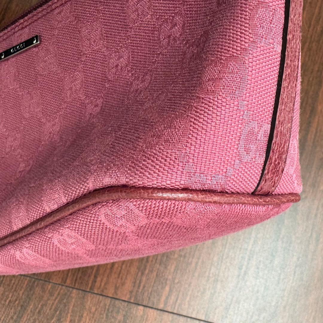 GUCCI ポーチ ピンク 26cm×12cm×8.5cm
