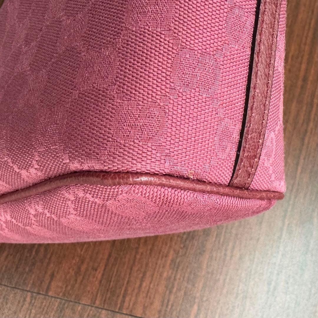 GUCCI ポーチ ピンク 26cm×12cm×8.5cm