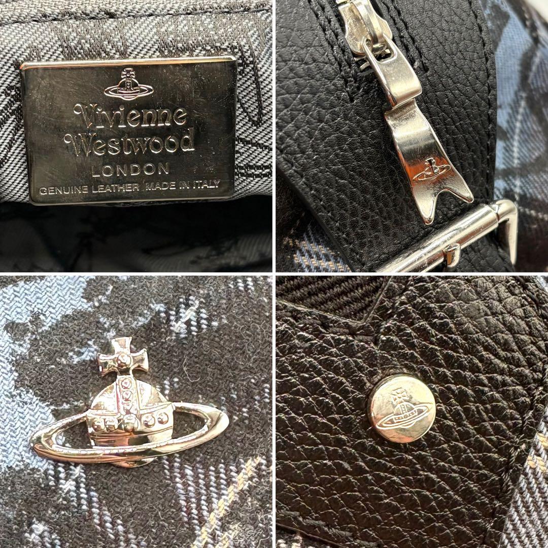 美品 2way イタリア製 ヴィヴィアン ブルコチオリーニ ミニボストン バッグ
