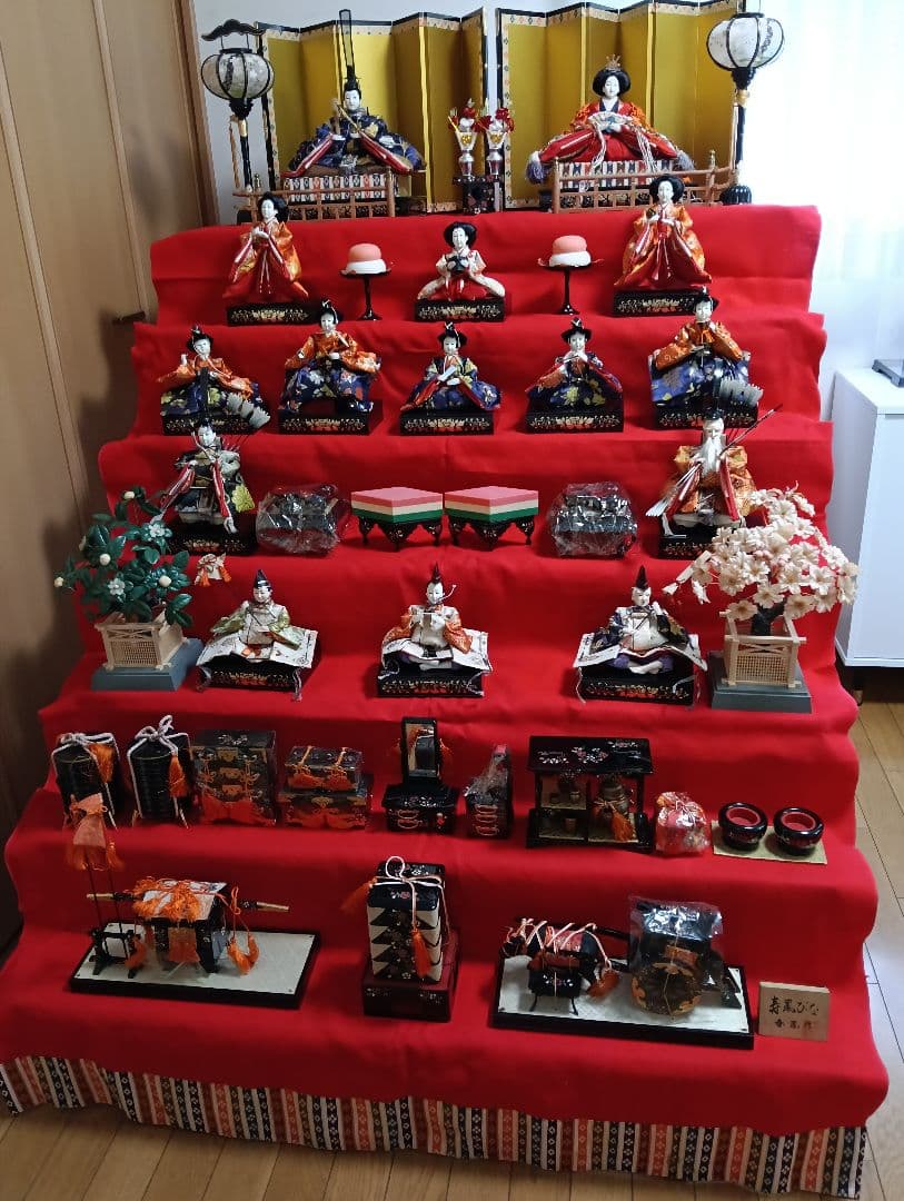 値下げ▼寿鳳びな　雛人形　7段飾り　(埼玉県春日部市でお渡し希望) h263-id-065_89.jpg