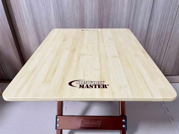 美品 廃盤品 コールマン コンフォートマスター バンブーサイドテーブル