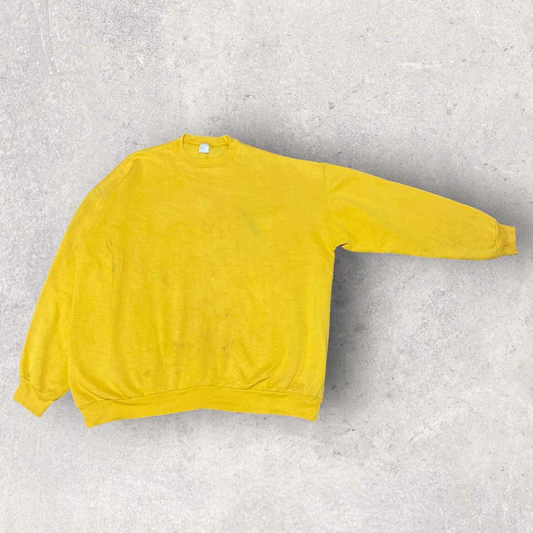 70s USA製 RUSSELL ATHLETIC 金タグ スウェット XL 黄 - メルカリ
