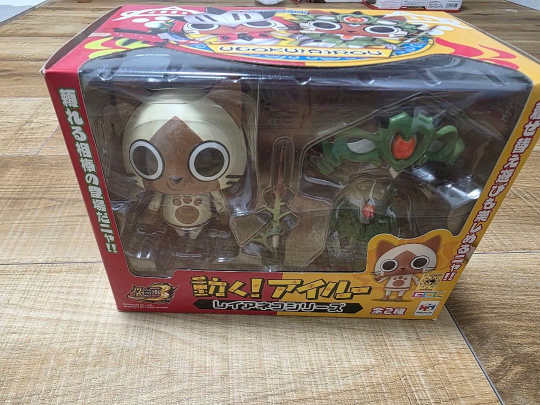 動く！ アイルー フィギュア 2種類セット ゲームキャラクターズコレクション モンスターハンター 動く！アイルー