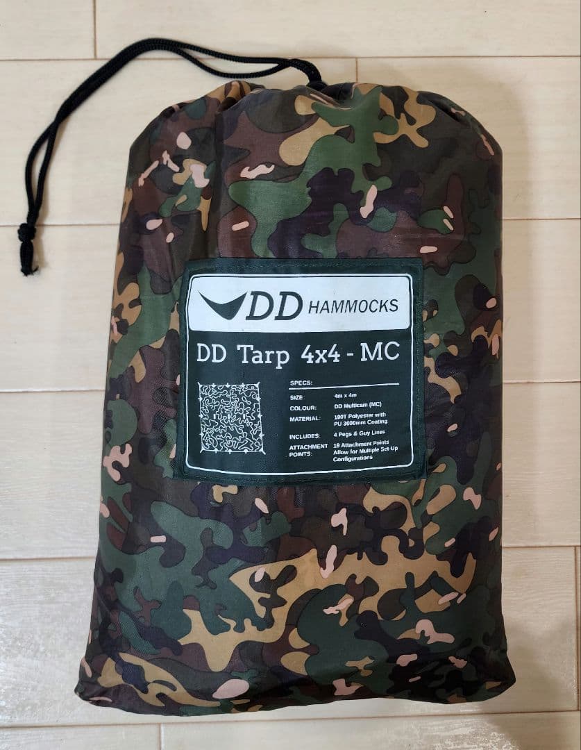 Hoàng Định　DDハンモック　DDタープ 迷彩タープ4m×4m 楽天市場】DDハンモック DDタープ 4m 4×4 タープ | 4X4 タープテント