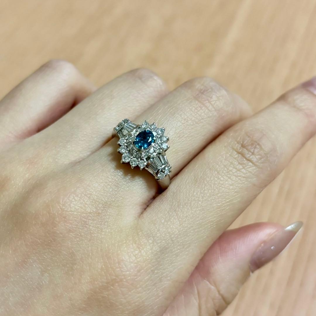 天然非加熱アレキサンドライト ダイヤモンド 計1.06ct PT900 - メルカリ