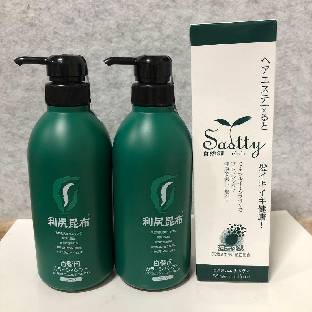 Sastty サスティ 利尻カラーシャンプー ブラック500mlx2