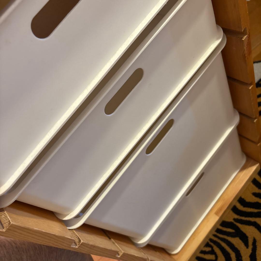最終値IKEA トロファスト風 フレームと収納ボックス4つセット カインズ