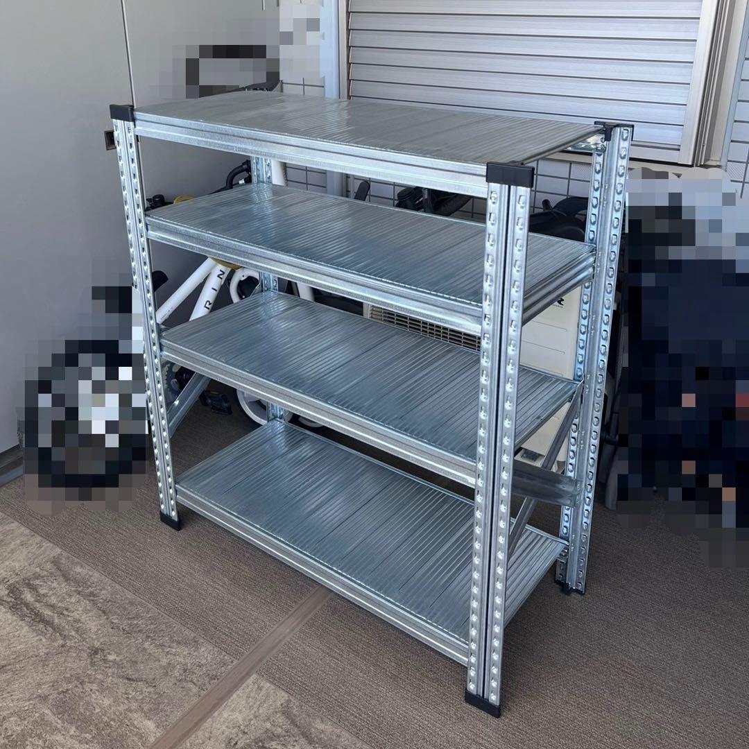 美品　メタルシステム　イタリア製　４段 メタルシステム4段（奥行40cm）W1277xH1180 METALSISTEM メタル