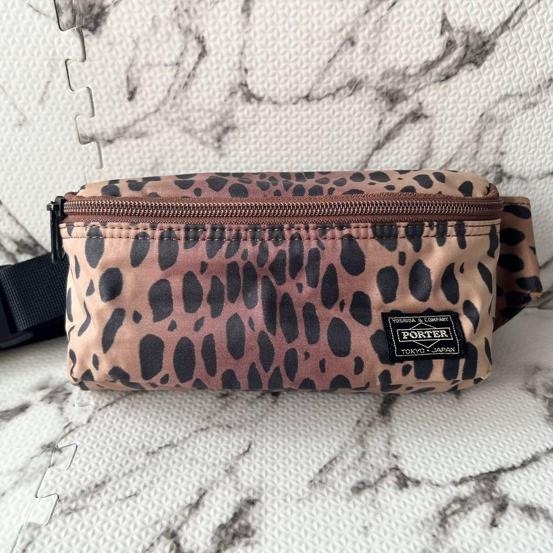 【未使用】PORTER ウエストバッグ レオパード 吉田カバン ボディバッグ 吉田カバン（YOSHIDA KABAN） ポーター ムース ウエストバッグ(L) 751